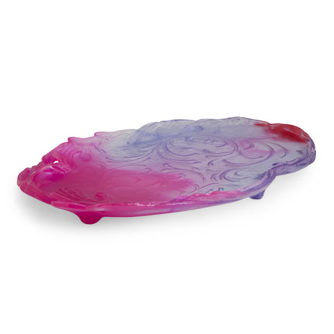 Pink & Purple Glassy Greens Platter by Kate Rohde