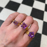Amethyst Gorilla Skin Ring