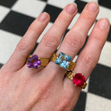 Amethyst Gorilla Skin Ring