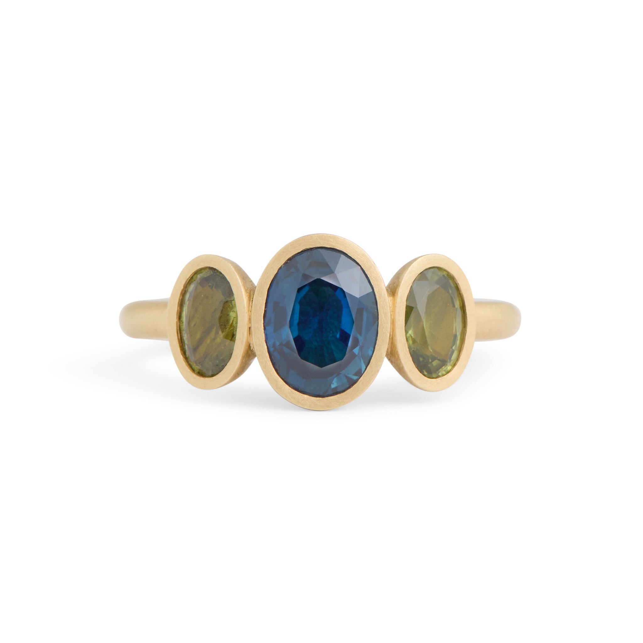 An Australian Oval Trilogy Ring