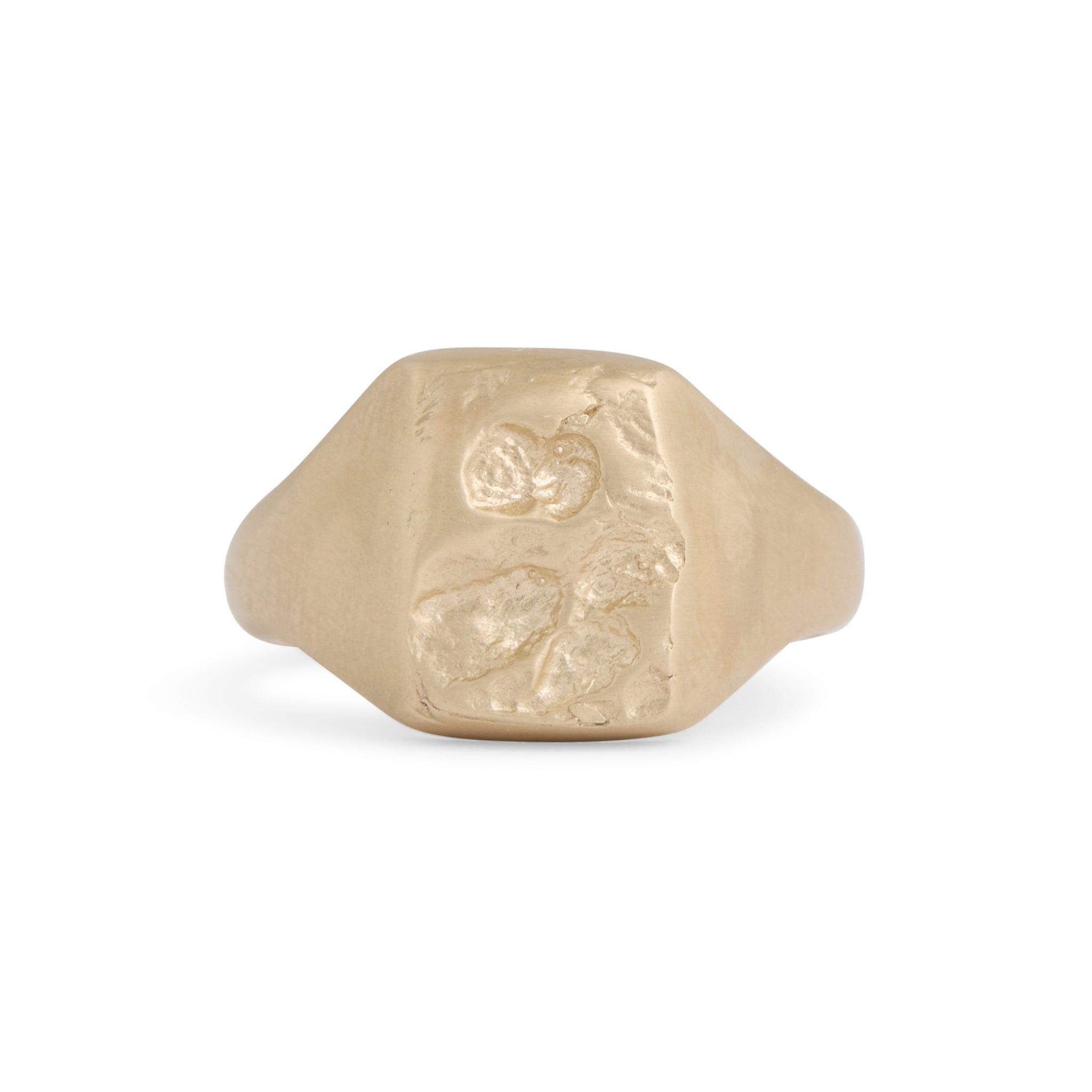 Yellow Gold On The Surface Ring