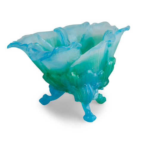 Blue & Green Leafy Bowl by Kate Rohde