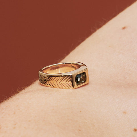 Chevron Pattern Ring