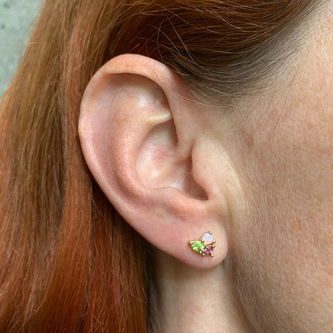 Kaleidoscope Opal Gem Earrings