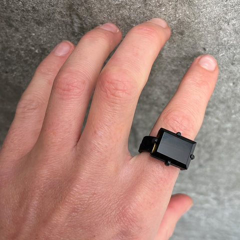 Gorilla Skin Onyx Ring