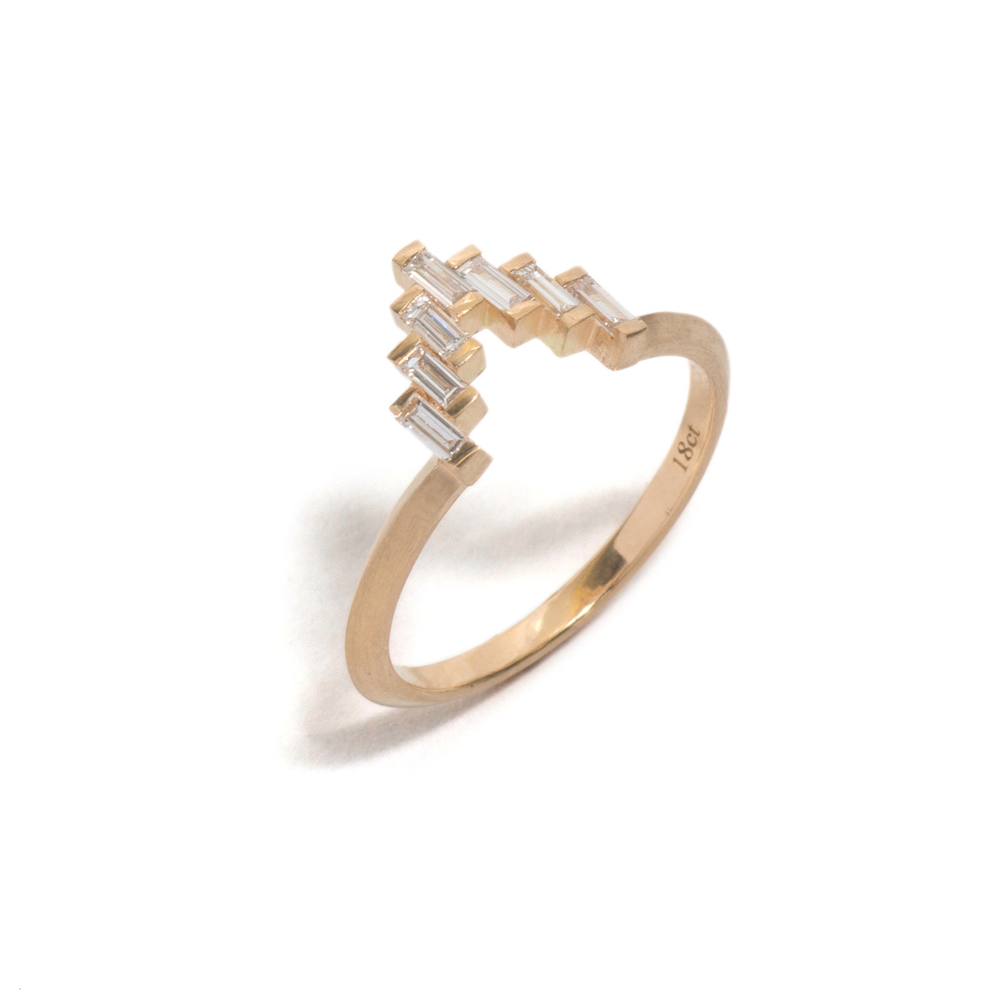 Diamond Baguette Skyline Ring