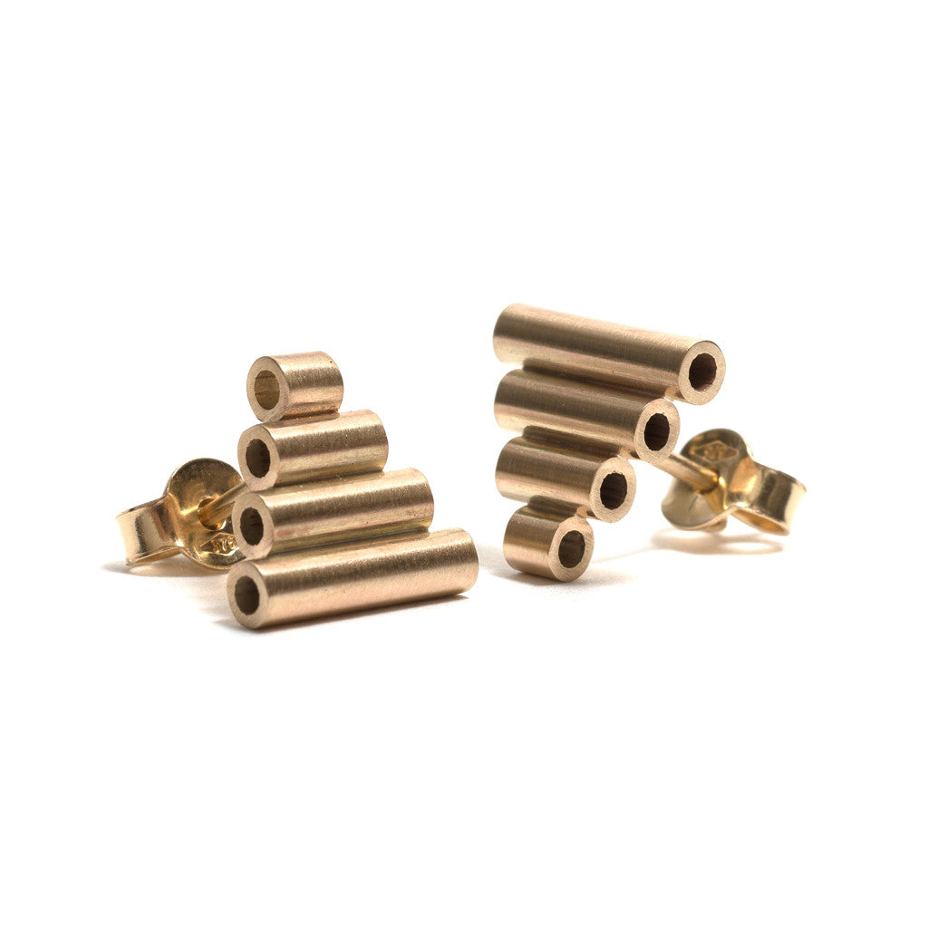 Pyramid Stud Earrings