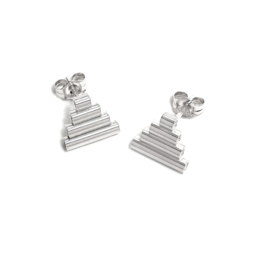 Pyramid Stud Earrings