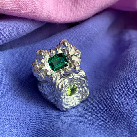 Unresolved Hydrothermal Emerald Ring