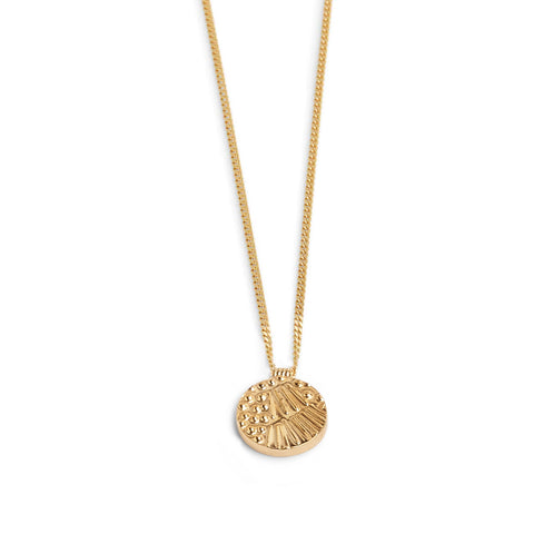 Golden Pattern Pendant by Zoe Grigoris