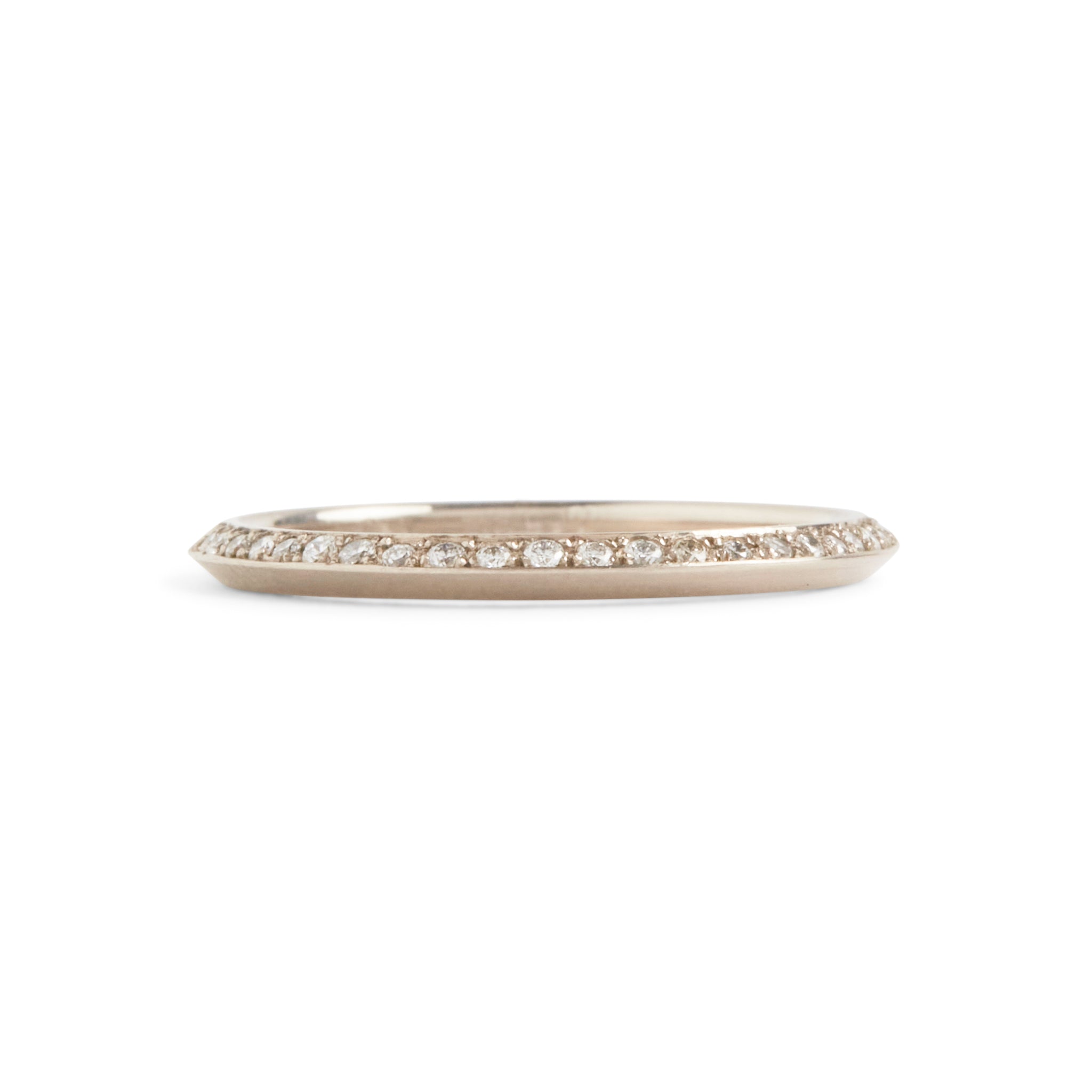 Jewelled White Gold You and Me Ring