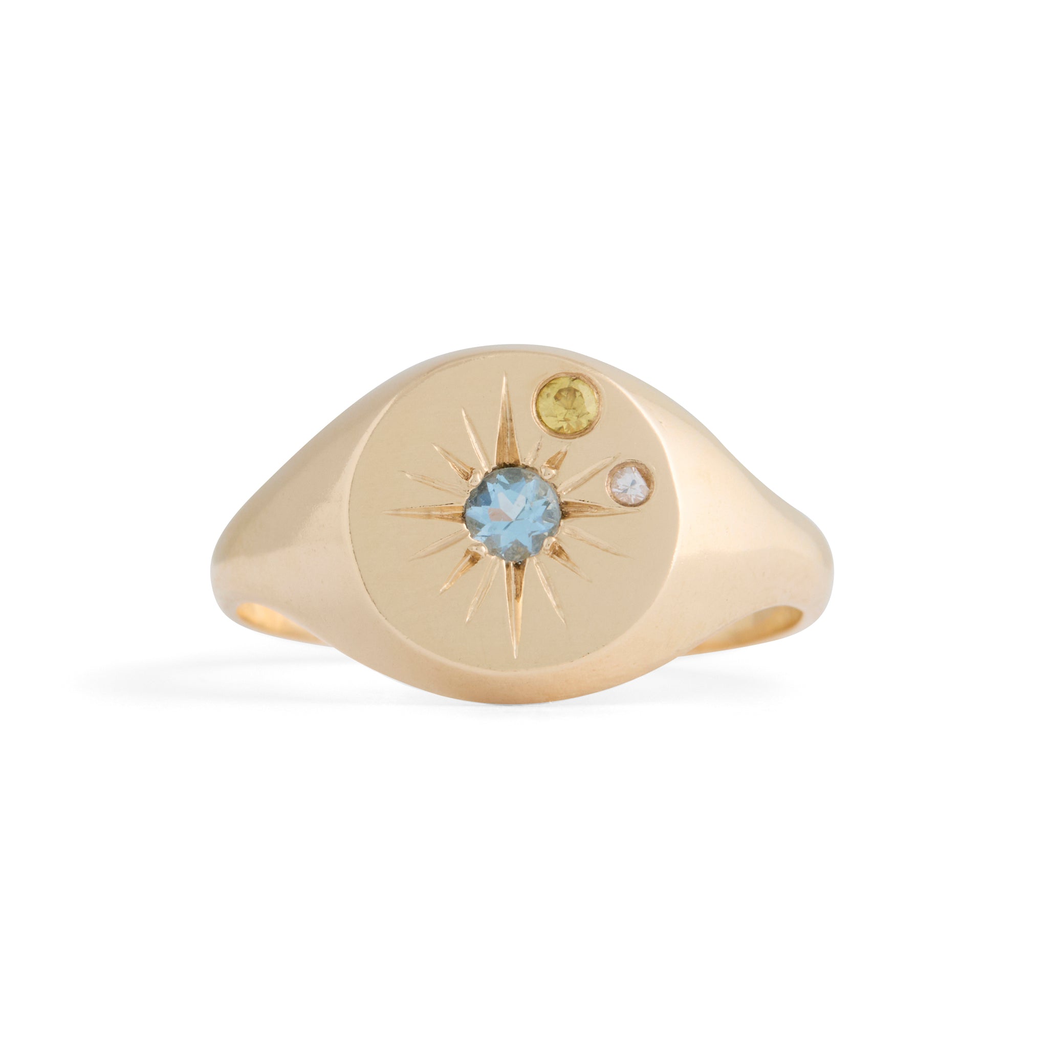 Starburst Aquamarine Ring