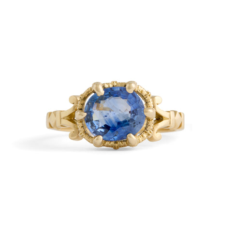 Garland Sapphire Ring by William Llewellyn Griffiths