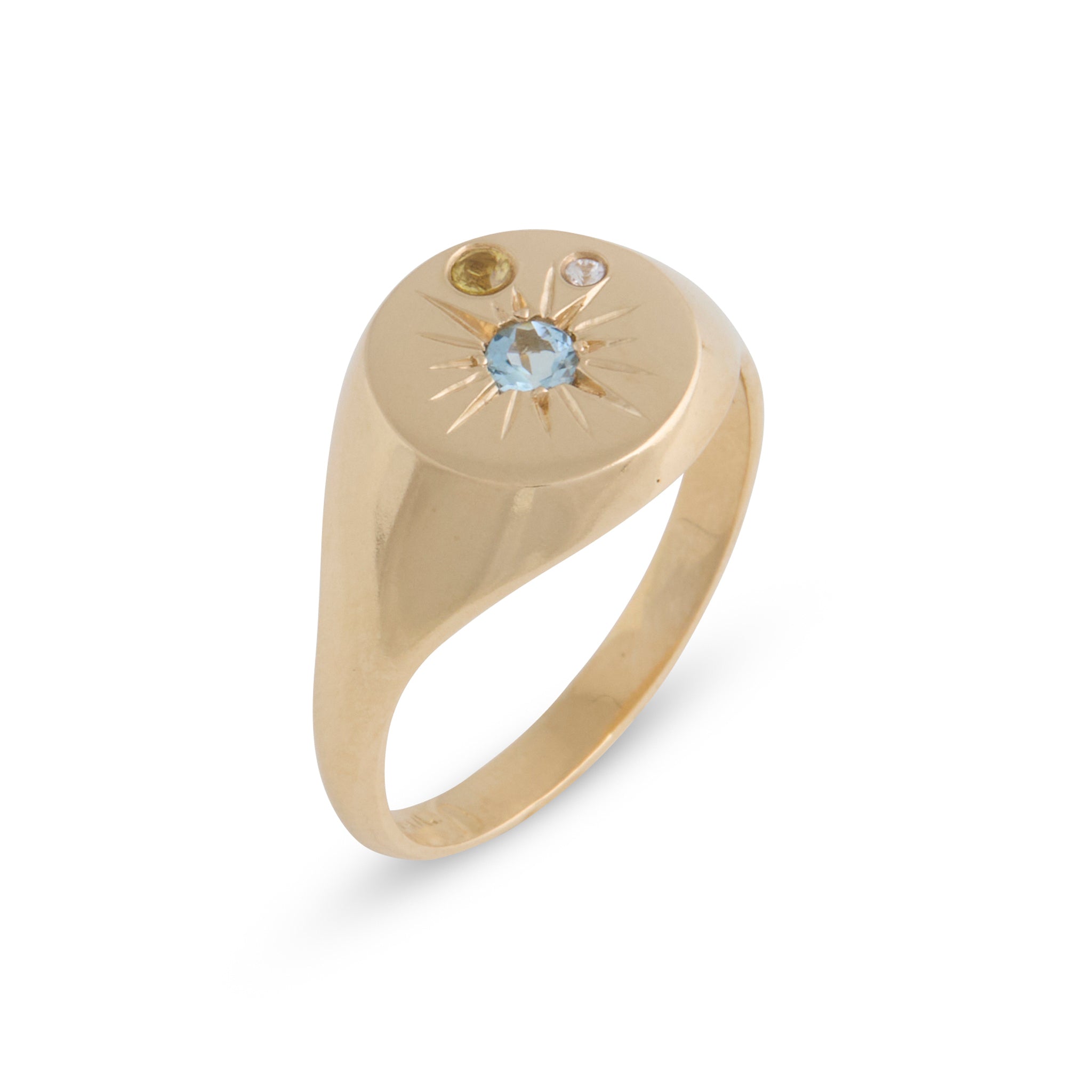 Starburst Aquamarine Ring