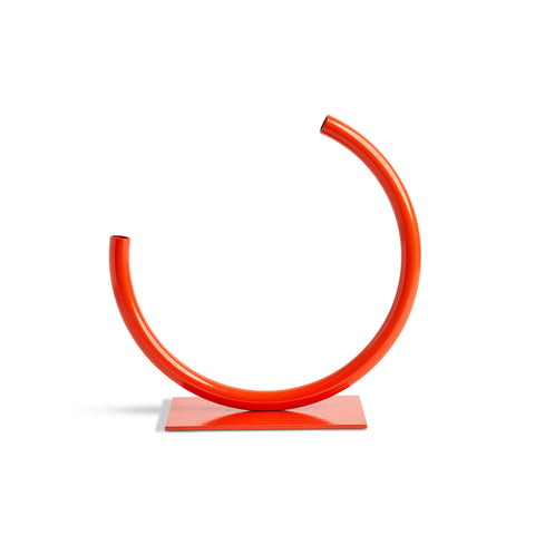 Hot Red Small Edging Over Vase