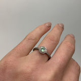 White Gold Native Bud Ring