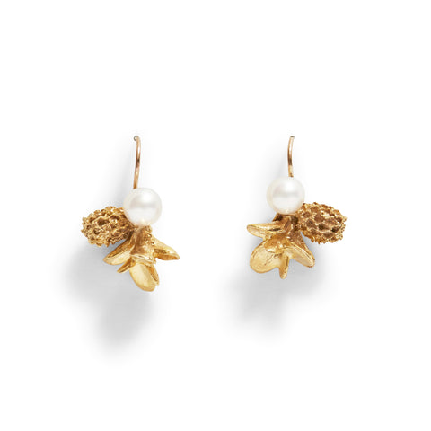 Blossom Leaf Earrings by Emma Homfray