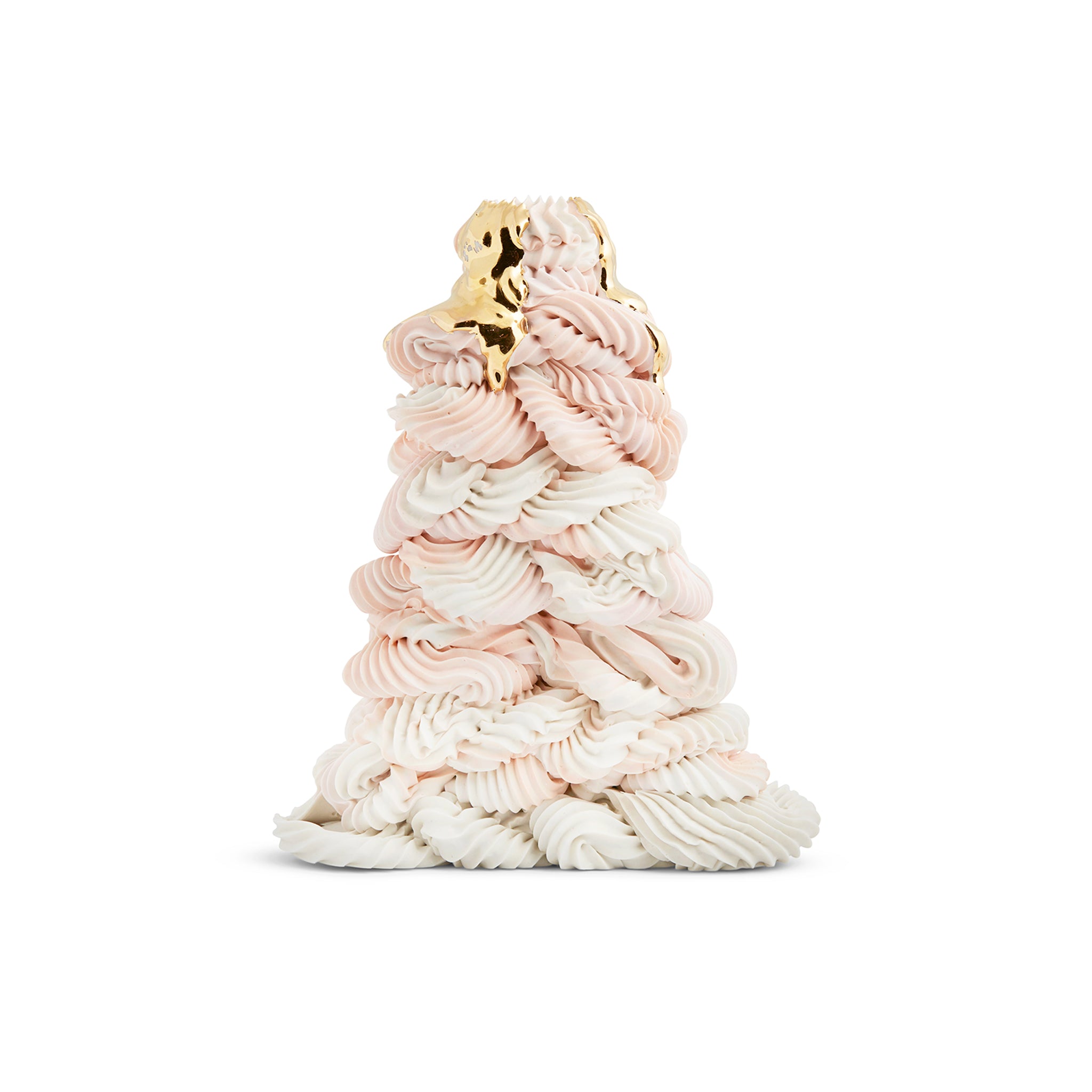 Melting Moment Peachy Swirl with Gold Desire - Tall