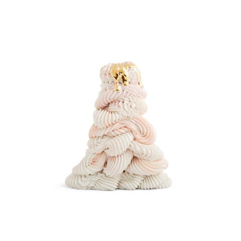 Melting Moment Peach Swirl with Gold Desire - Medium by Ebony Russell
