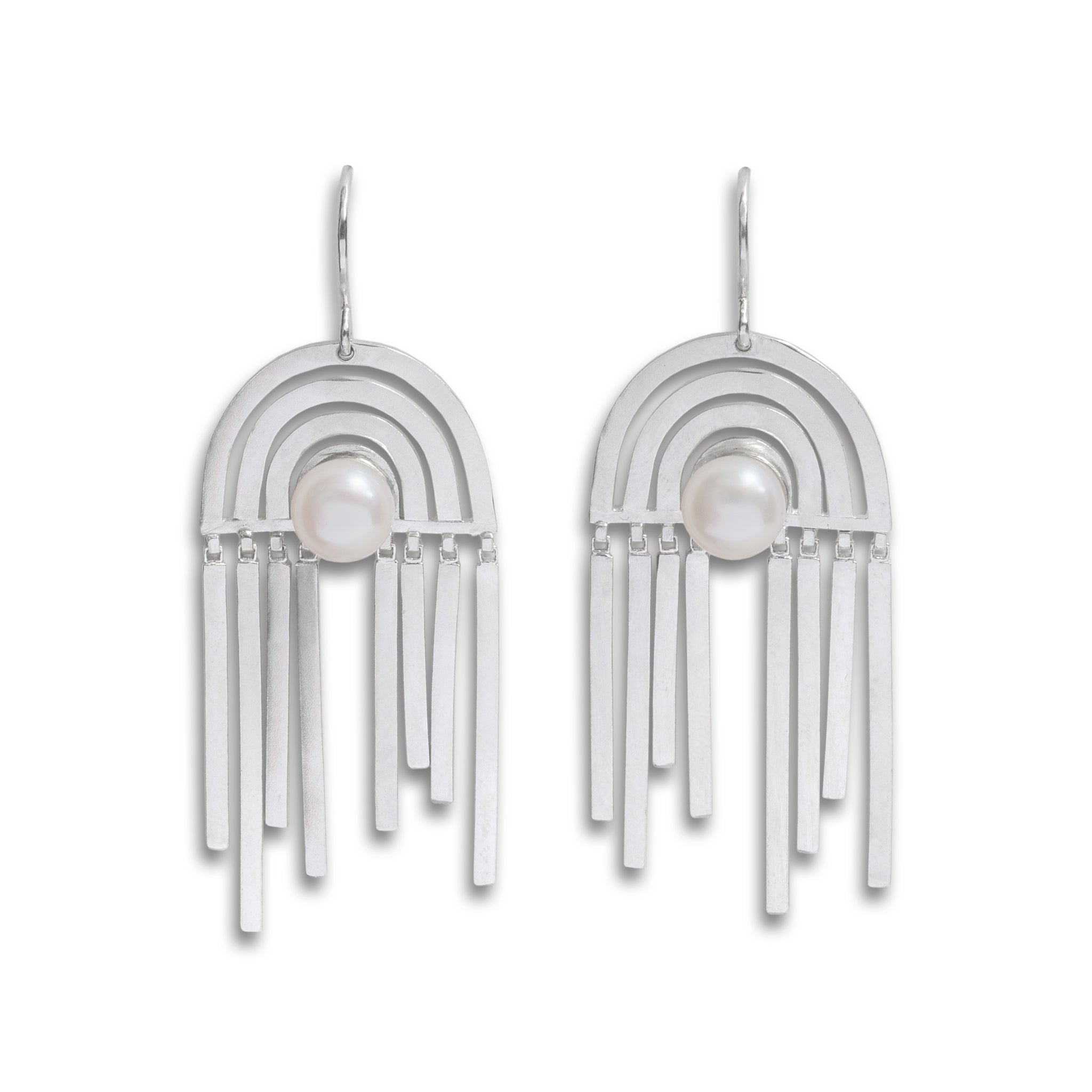Shift with Pearl Earrings