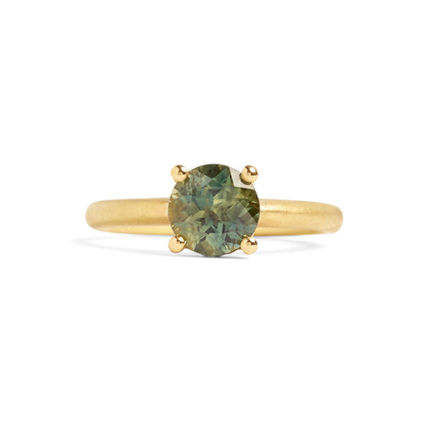 Round Harvest Sapphire Ring by Julia Storey