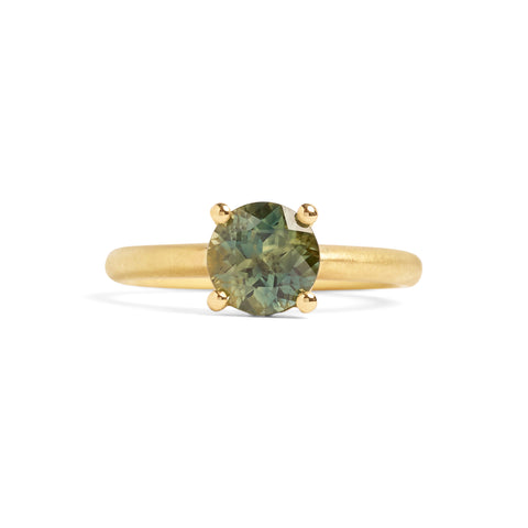 Round Harvest Sapphire Ring by Julia Storey