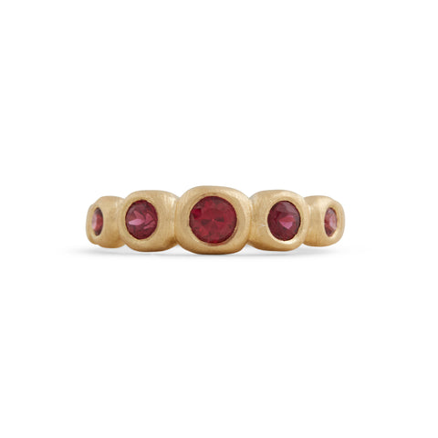 Summer Storm River Stones Ring by Julia Storey