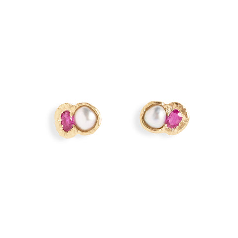 Kinship Mirror Stud Earrings by Julia Storey
