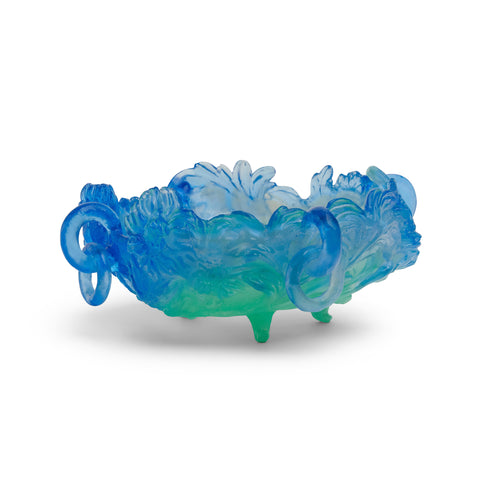 Chrysanthemum Bowl (Blue & Green) by Kate Rohde
