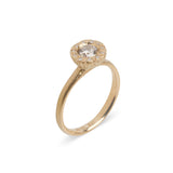 Precious Big Rock Champagne Diamond Ring