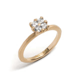 Quadruple Asscher Cut Diamond Soul Mates Ring