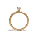 Cushion Cut Diamond Vertical Soul Mates Ring
