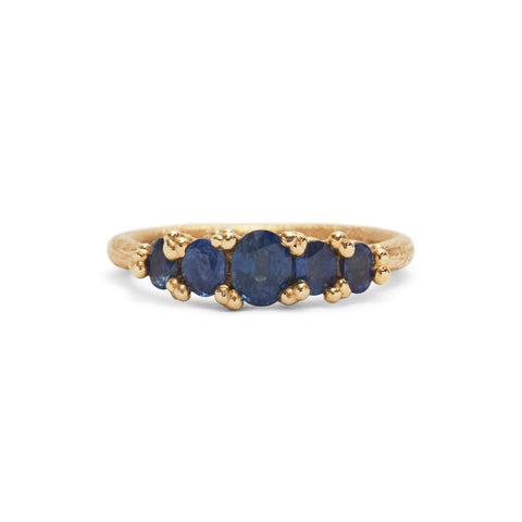 Five Stone with Granules Ring by Ruth Tomlinson