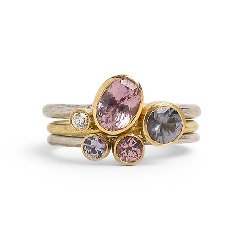 Spinel Stack Ring by Shimara Carlow