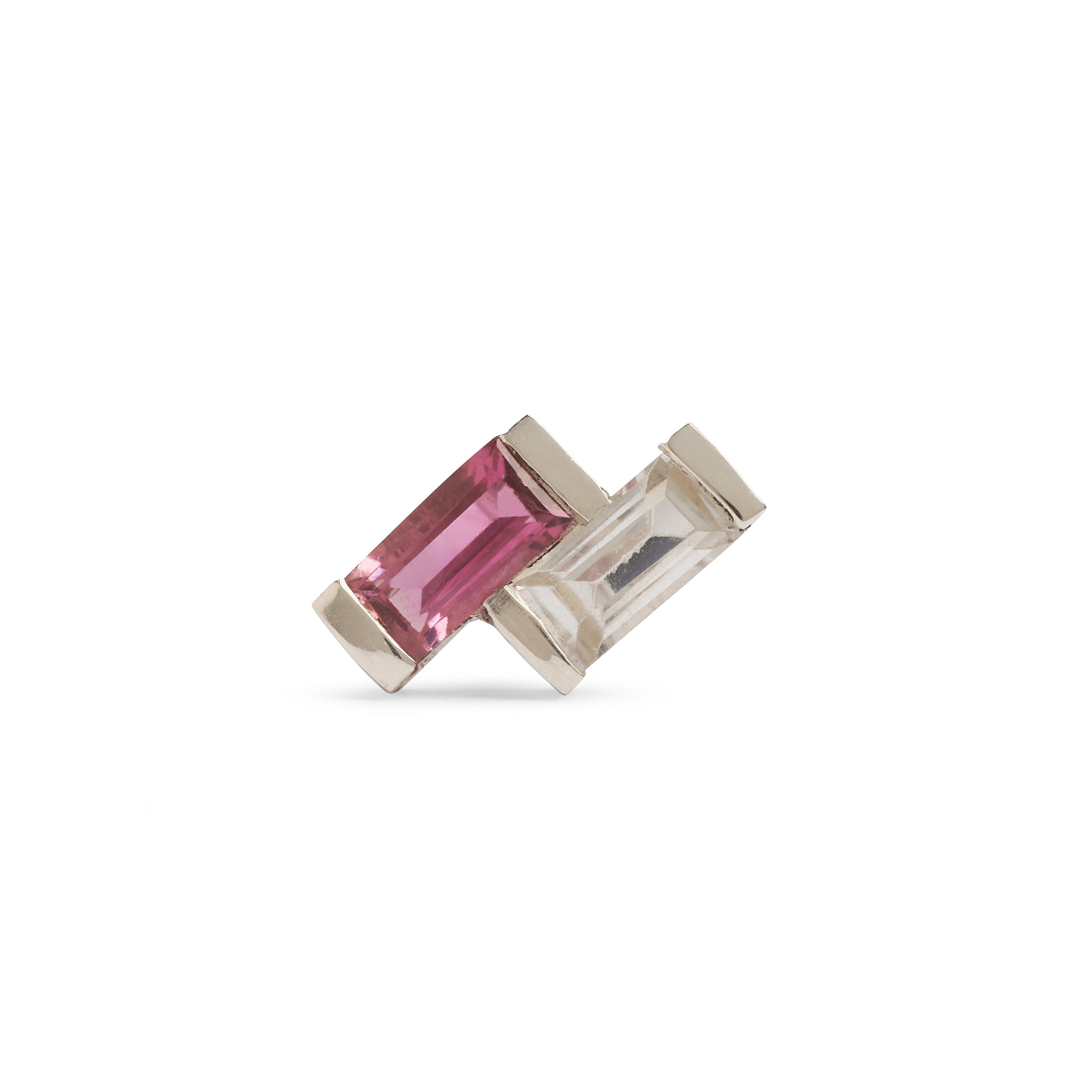 Juicy Double Gem Stud Earring (Single)