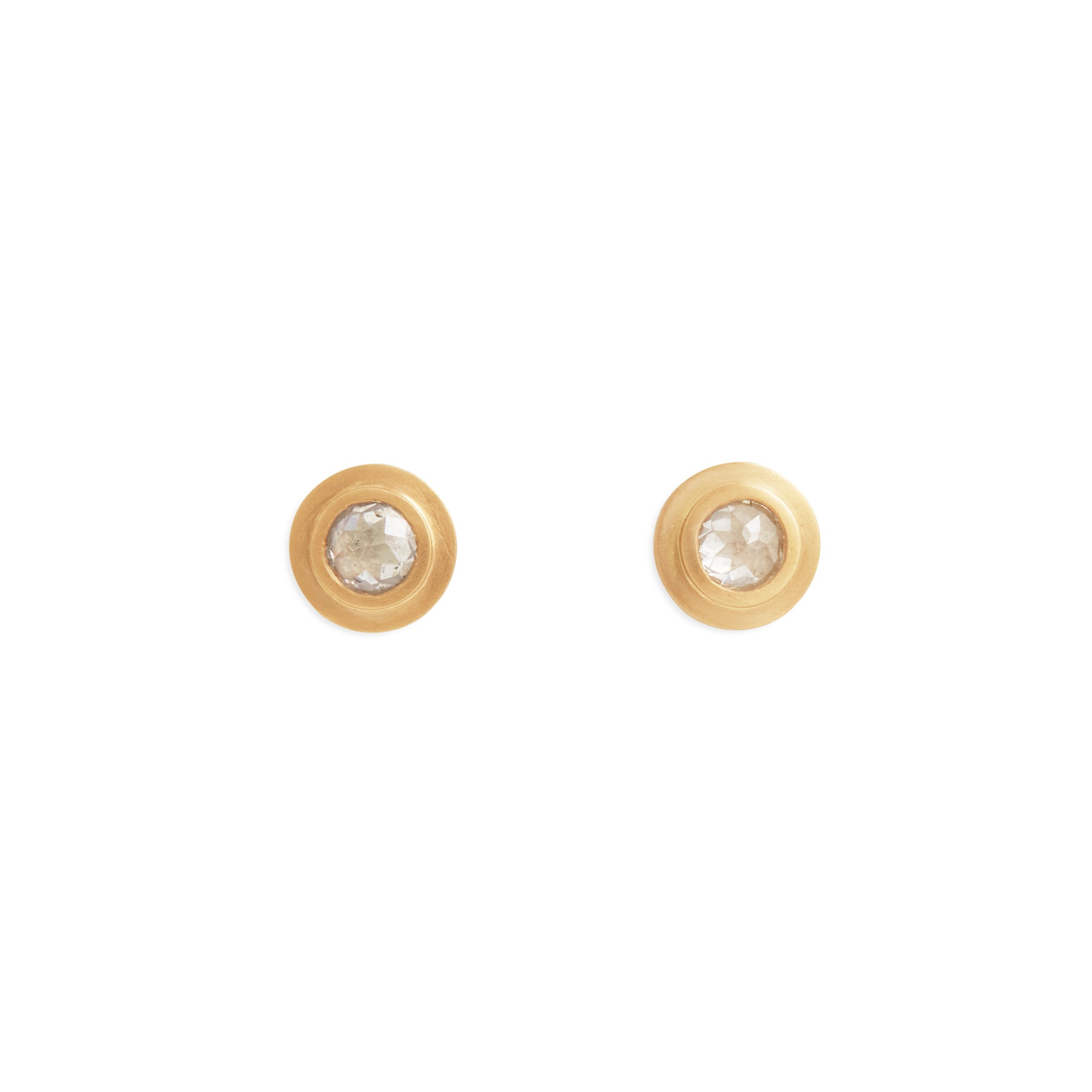 Icey White Diamond 'Ophir' Large Studs Earrings