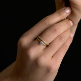 Yellow Gold You and Me Ring