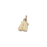 Yellow Gold A Initial Pendant