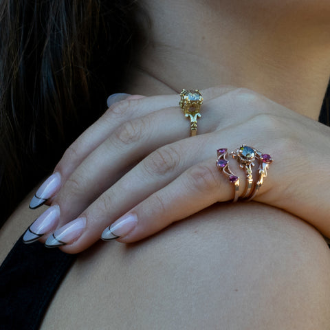 Veiled Ruby Ring