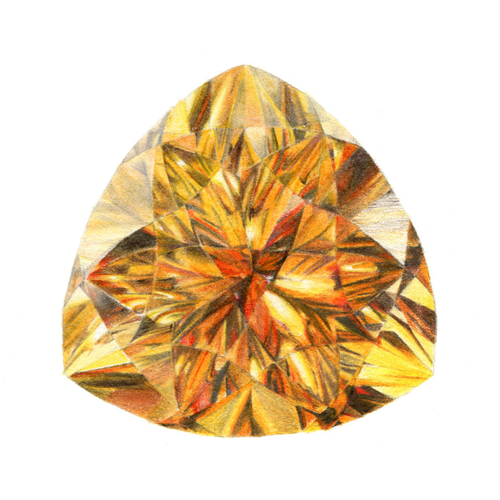 Citrine Gem Illustration