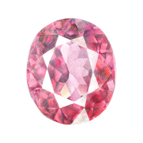Garnet Gem Illustration