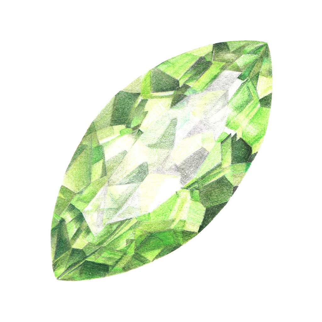 Peridot Gem Illustration