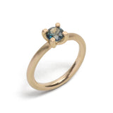 Brilliant Petite Sapphire Solitaire Ring