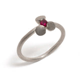 Sterling Silver and Ruby Transformations Ring