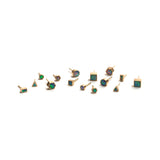 Golden Opal Element Single Stud Earrings