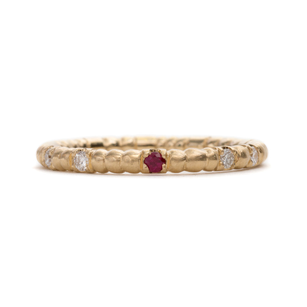 Scattered Seeds Ruby Ring