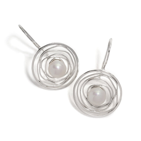 Imprint Hook Earrings by Julia Storey