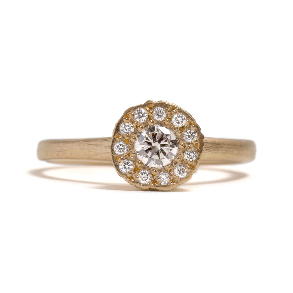 Precious Big Rock Yellow Gold Ring