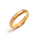 Faceted Gold Wedding Ring