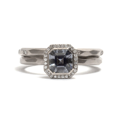 Halo Bezel Spinel Ring by Krista McRae